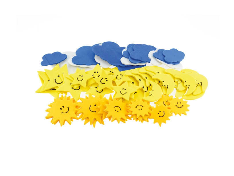 Naklejki z pianki Pogoda 56szt. PVC04 Brewis